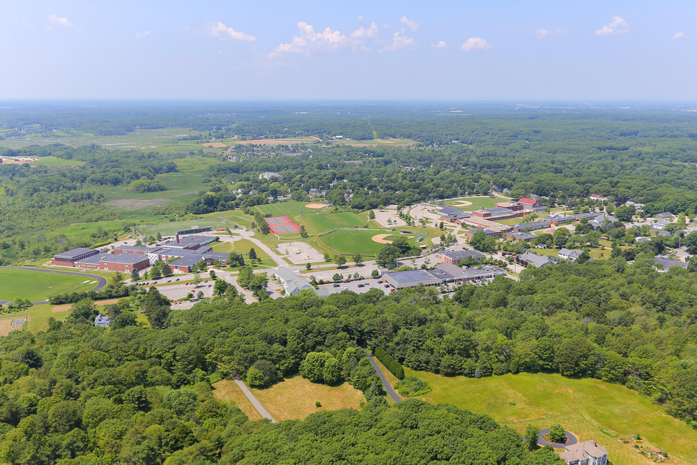 aerial view of campus