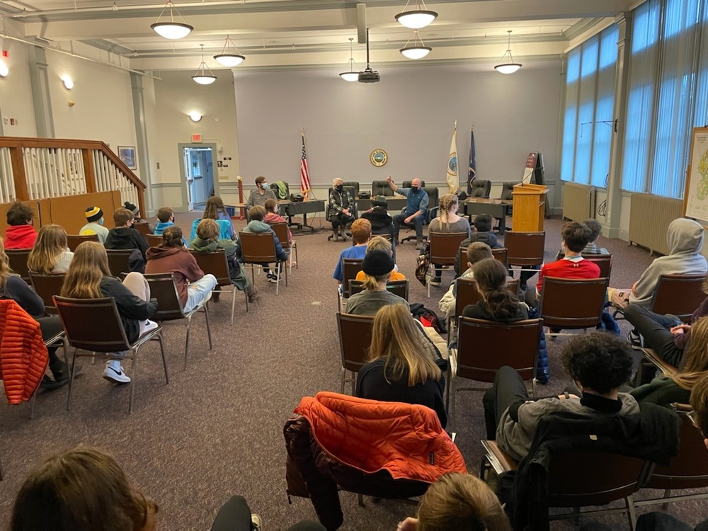 Town Councilors speak to CE students