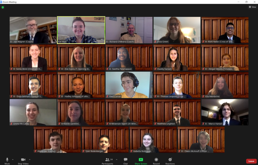 Mock Trial wins 2nd virtual competition