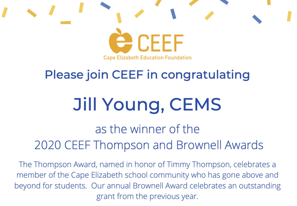 Update: CEEF's Brownell & Thompson Award