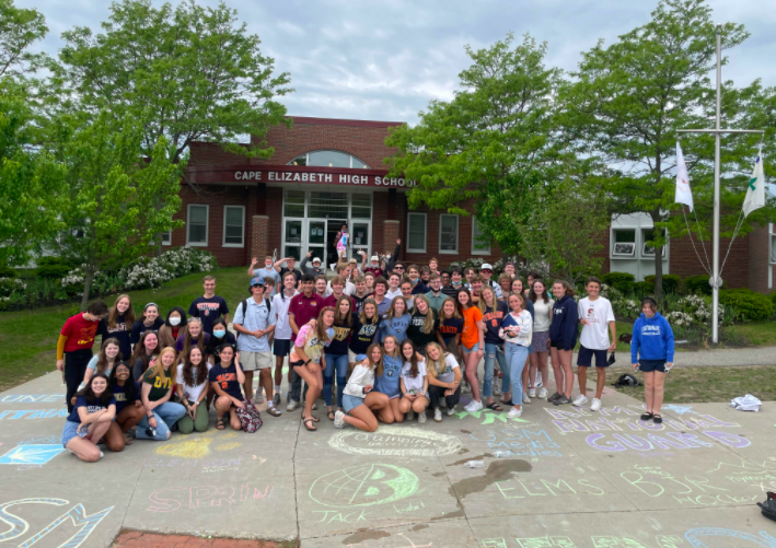 Class of 2021: annual chalking event