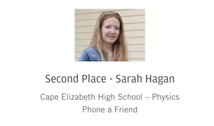 Sarah Hagan: 2nd place Maine App Challenge