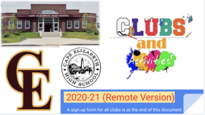 2020 Clubs & Activities Fair is Virtual !