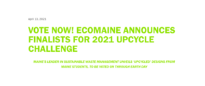 Vote for Aurora Milton '24: ecomaine Upcycle Challenge Finalist