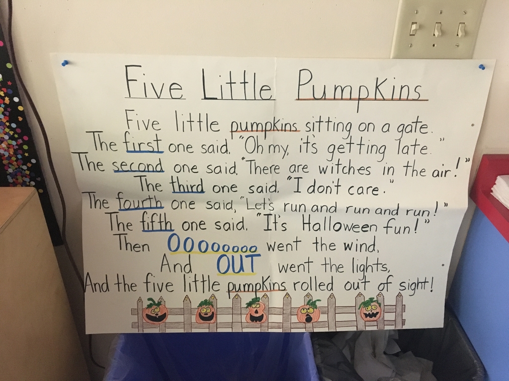 Five Little Pumpkins Poem