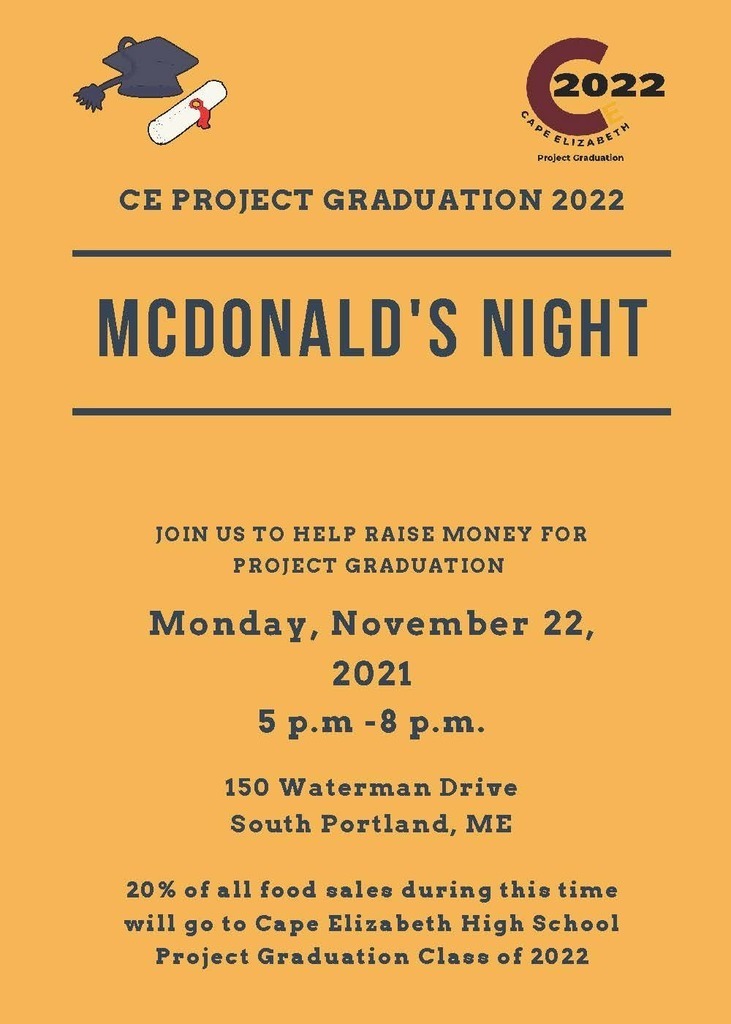 McDonald's Night for Project Graduation