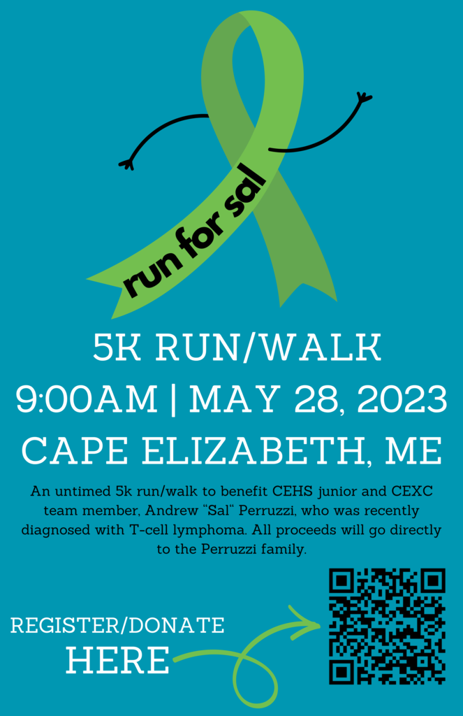 Flyer for Sal's Run/Walk on May 28, 2023